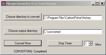 Main screen